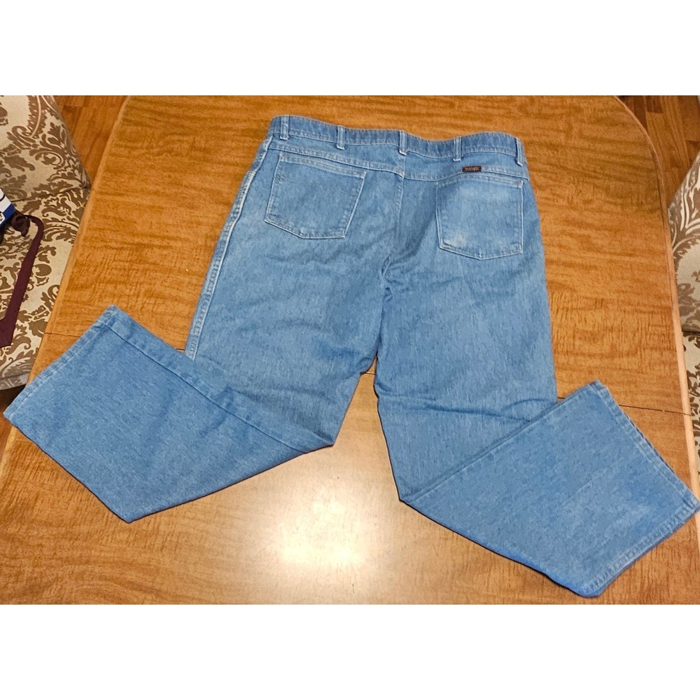 Vintage Mens Wrangler Western Blue Jeans 40x30 Denim MJ3
